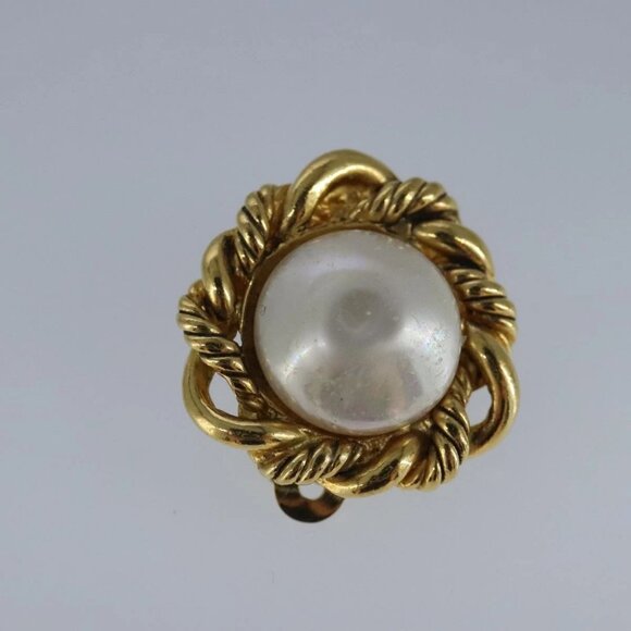 CHANEL Earring metal Gold CC Auth bs20026 - Picture 11 of 15